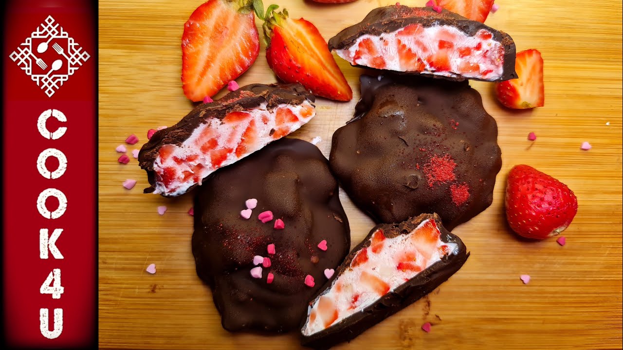 Viral Strawberry Clusters | Healthy Strawberry Bites | Strawberry Yogurt Clusters