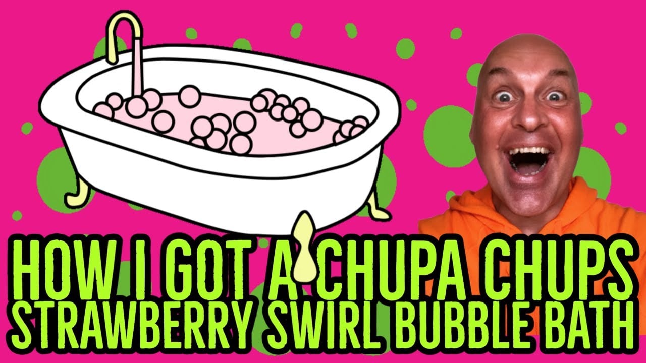 CHUPA CHUPS STRAWBERRY SWIRL BUBBLE BATH #SoloCelebration #VeganCuisine #SelfCareJourney