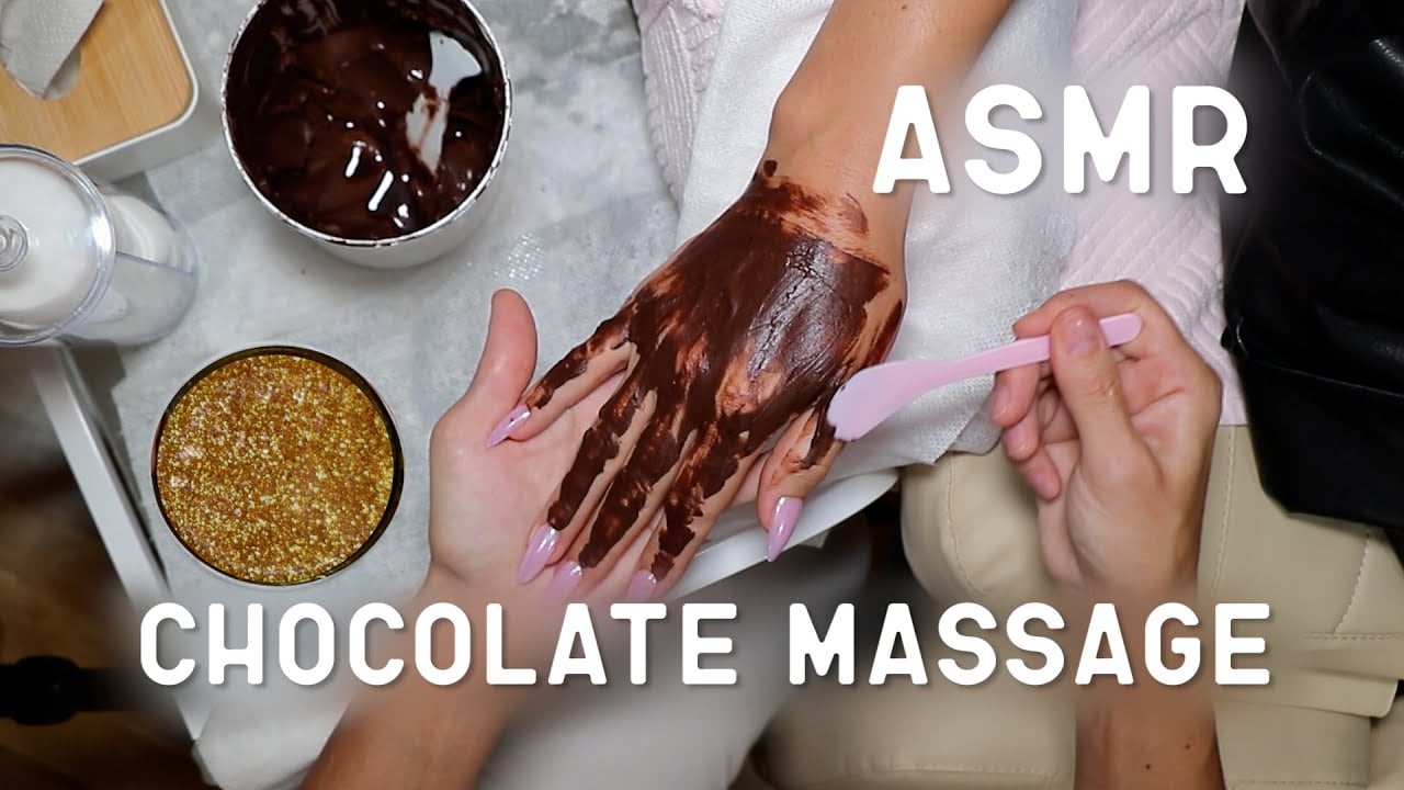 So Relaxing😴 ASMR Hand Massage & Chocolate SPA & Gentle Scrub