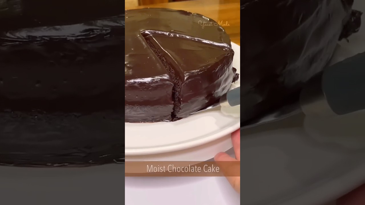 Moist Chocolate Cake + Ganache Recipe #cake #recipe