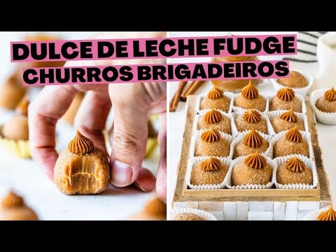 Dulce de Leche Fudge - Churros Brigadeiros