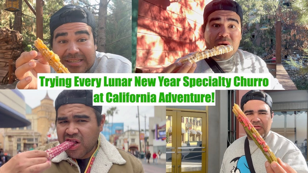 Trying every specialty churro at California Adventure! - Lunar New Year Celebration