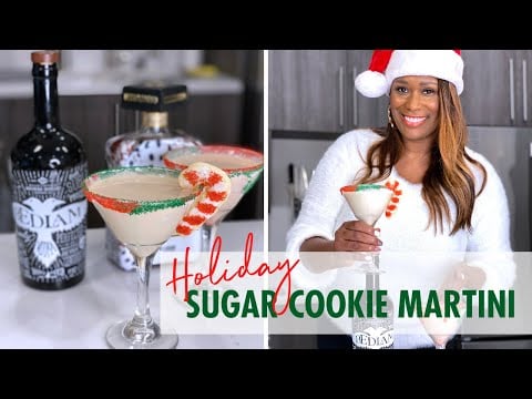 How To Make A Holiday Sugar Cookie Martini With Almond Milk