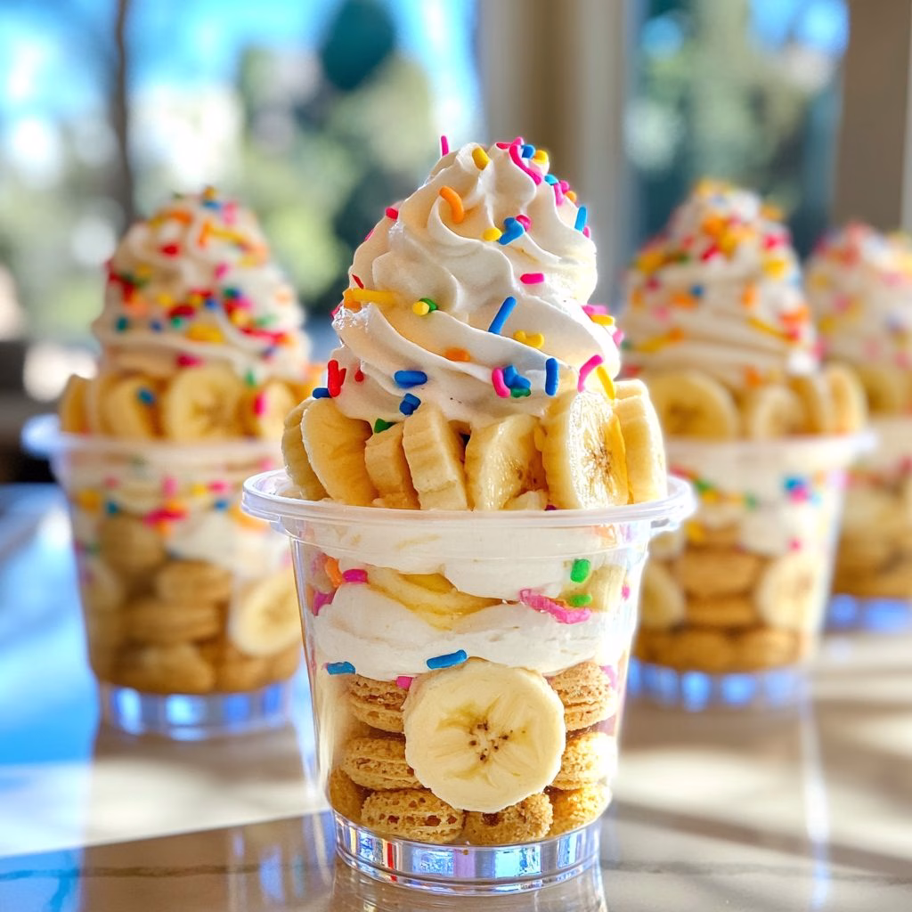 Easy Recipes Kids Can Make Dessert banana pudding cup