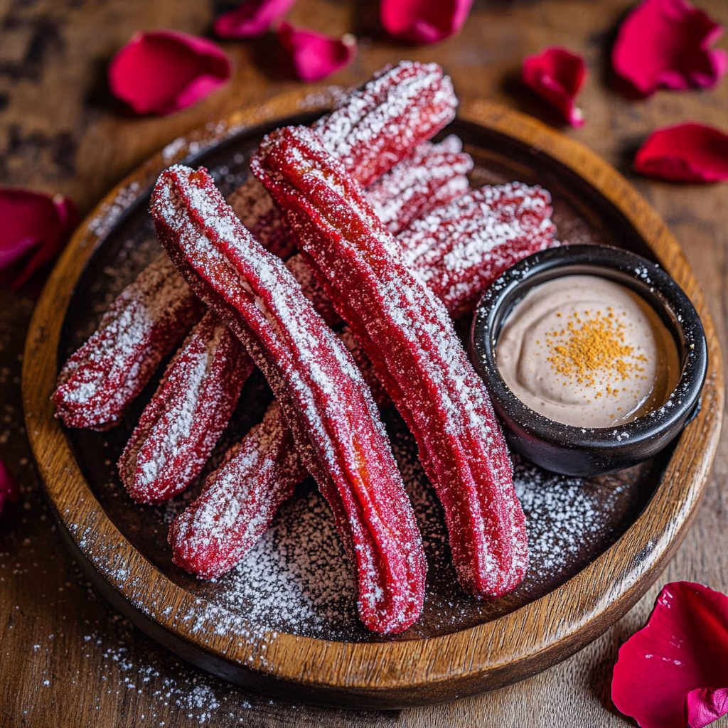 Red velvet churros