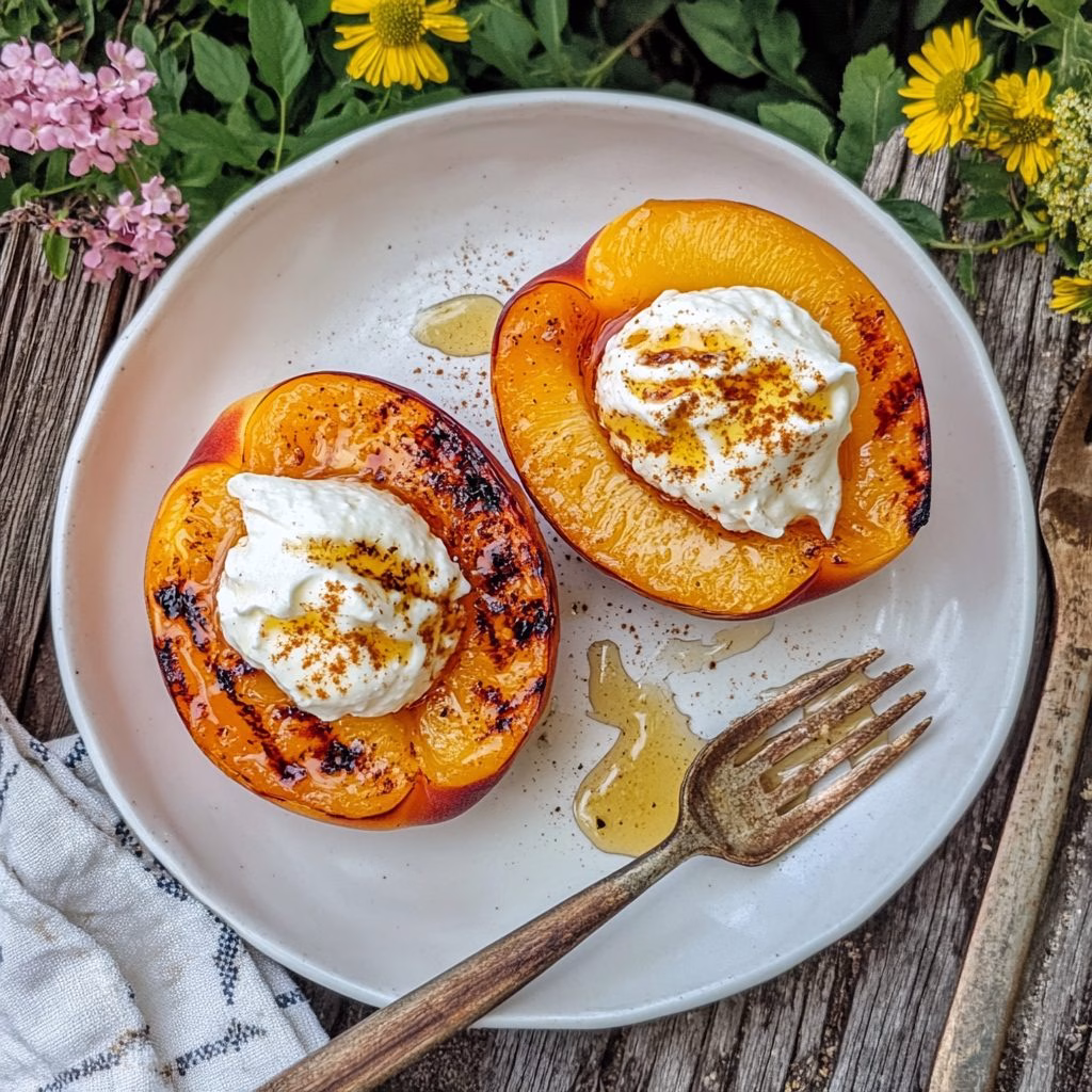 What Are Some Peach Dessert Recipes Grilled Peaches