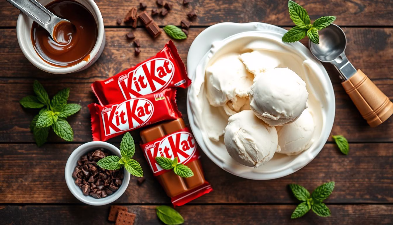 kit kat ice cream ingredients