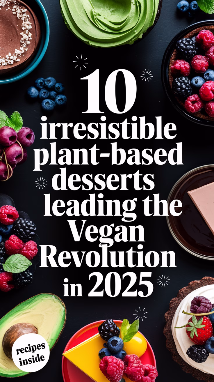 10 Irresistible Plant-Based Desserts Leading the Vegan Revolution in 2025