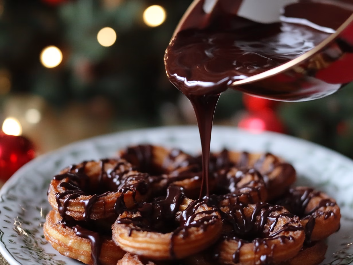 Classic Spanish Churros with Chocolate Sauce