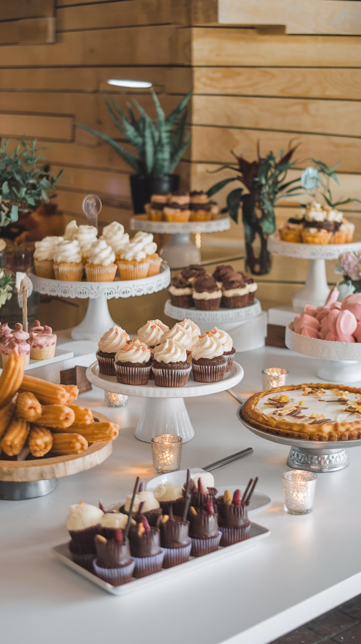 arrangement of desserts ready to be showcased on our dessert directory