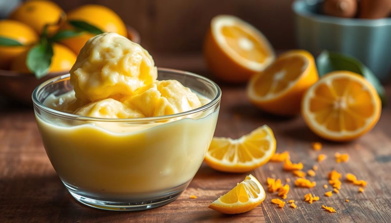 Yuzu ice cream custard base Yuzu ice cream custard base