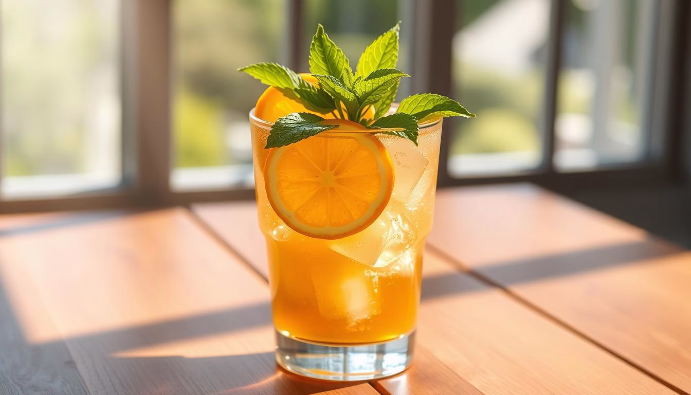 cold yuzu tea