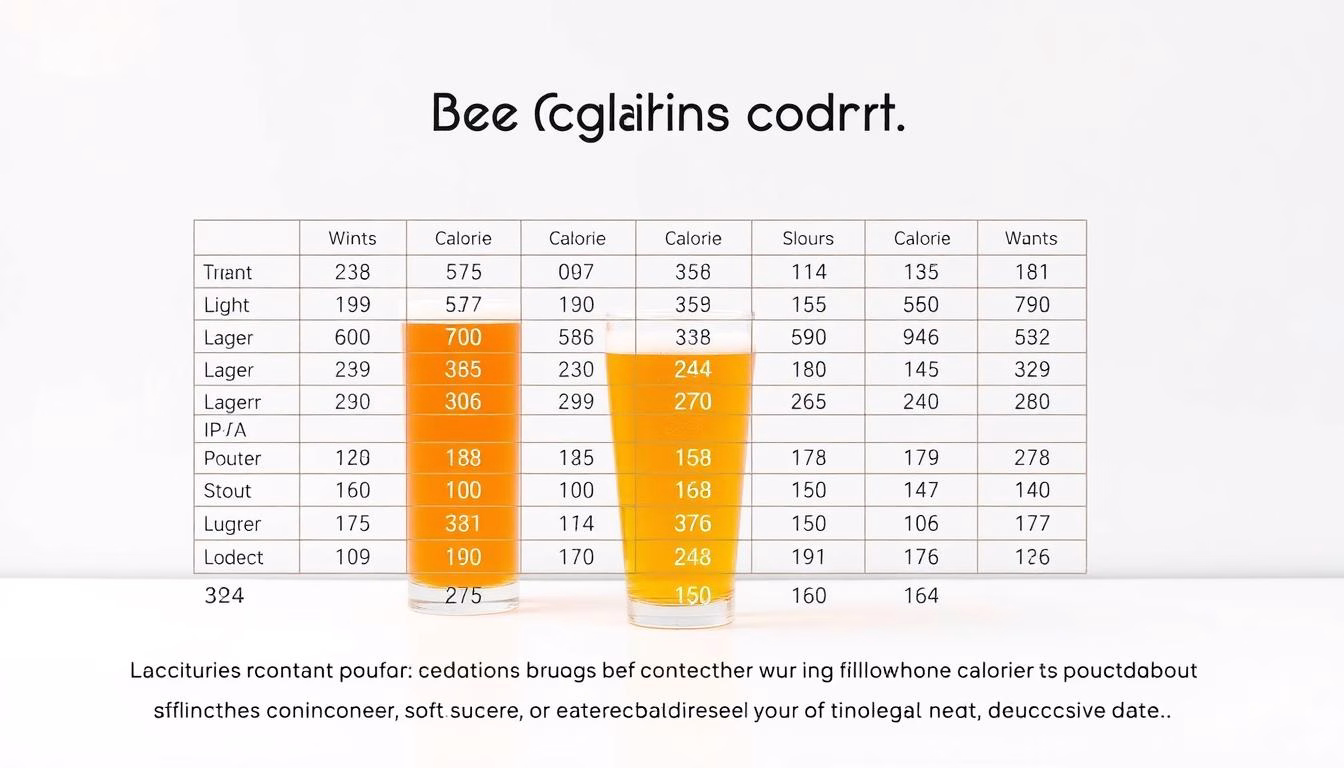Beer calorie comparison