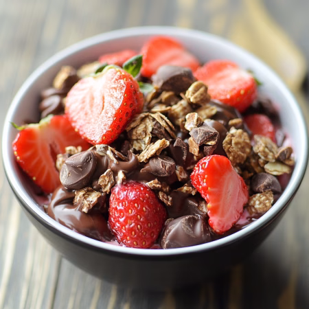 Chocolate Strawberry Yogurt Clusters Recipe