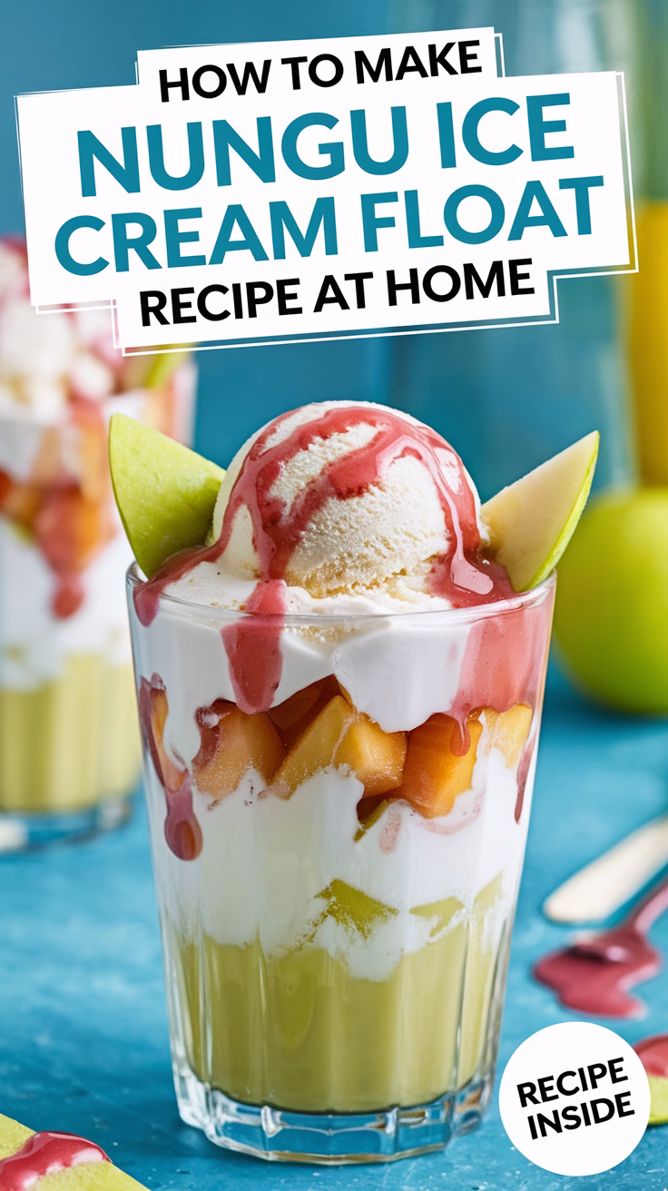 How to Make Nungu Ice Cream Float Recipe at Home