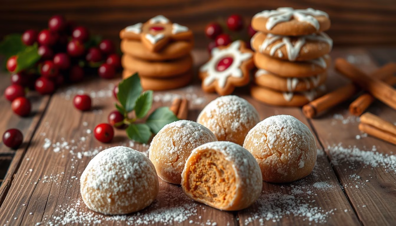 Mini Gingerbread Mochi Balls Gluten-Free