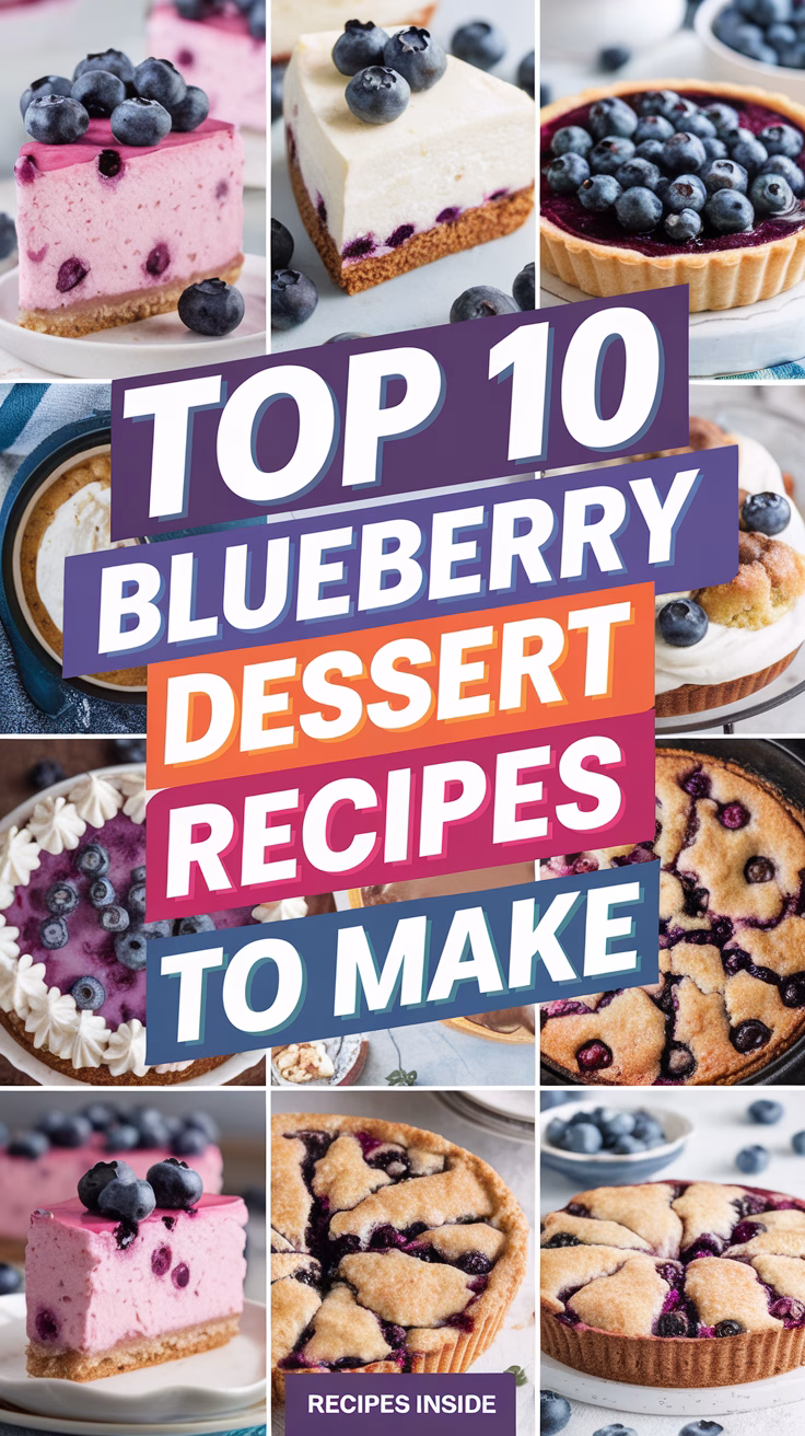 Top 10 Blueberry Dessert Recipes To Make