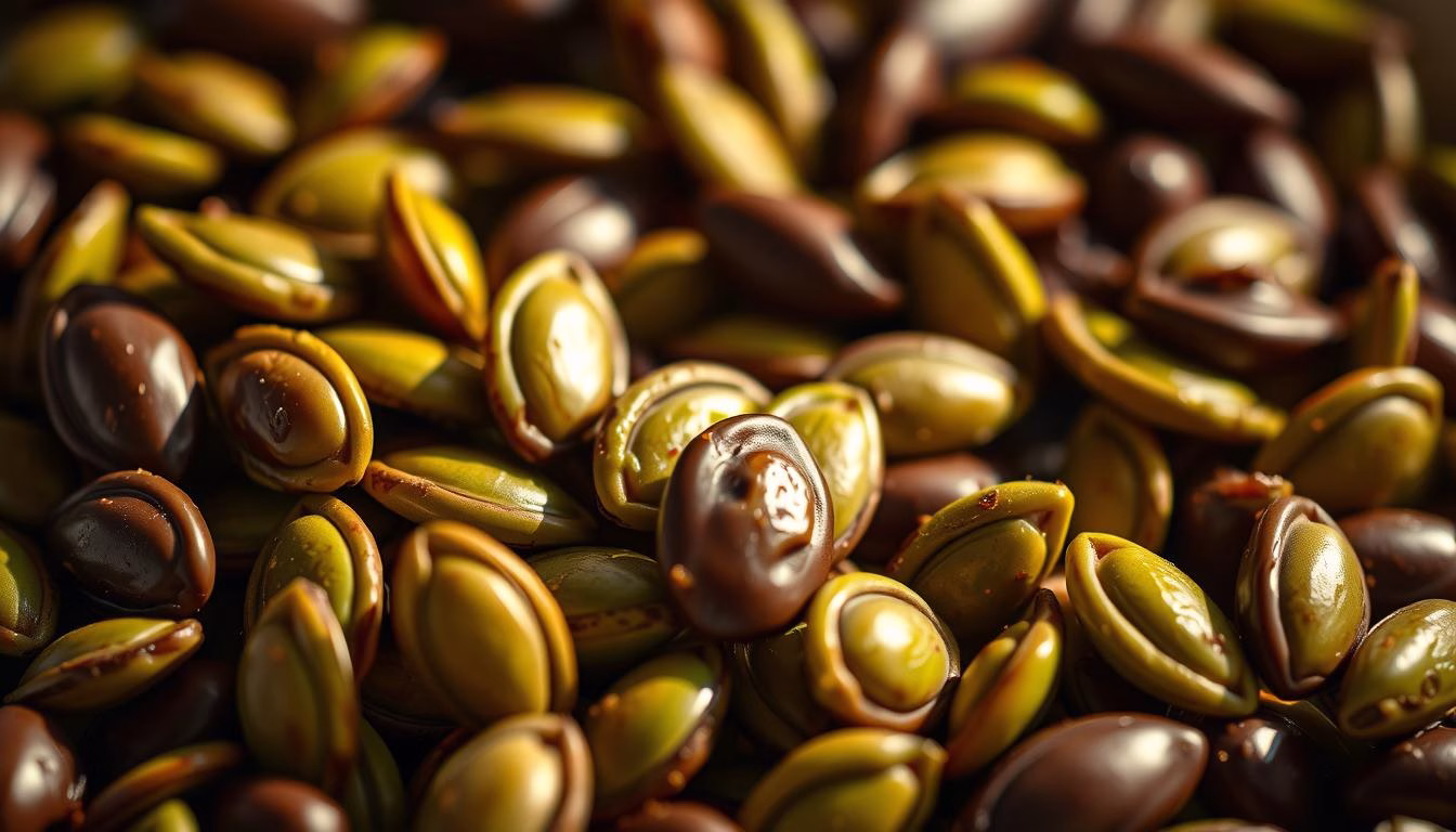 chocolate-dipped watermelon seeds