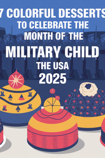 7 Colorful Desserts to Celebrate the Month of the Military Child in the USA 2025