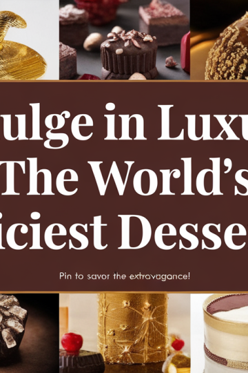 World’s Most Luxurious and Expensive Desserts Globally