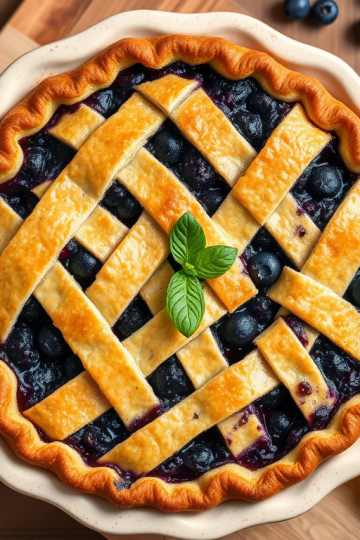 Basil Lemon Blueberry Pie: Summer’s Ultimate Dessert Twist