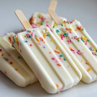 Birthday Cake Popsicles