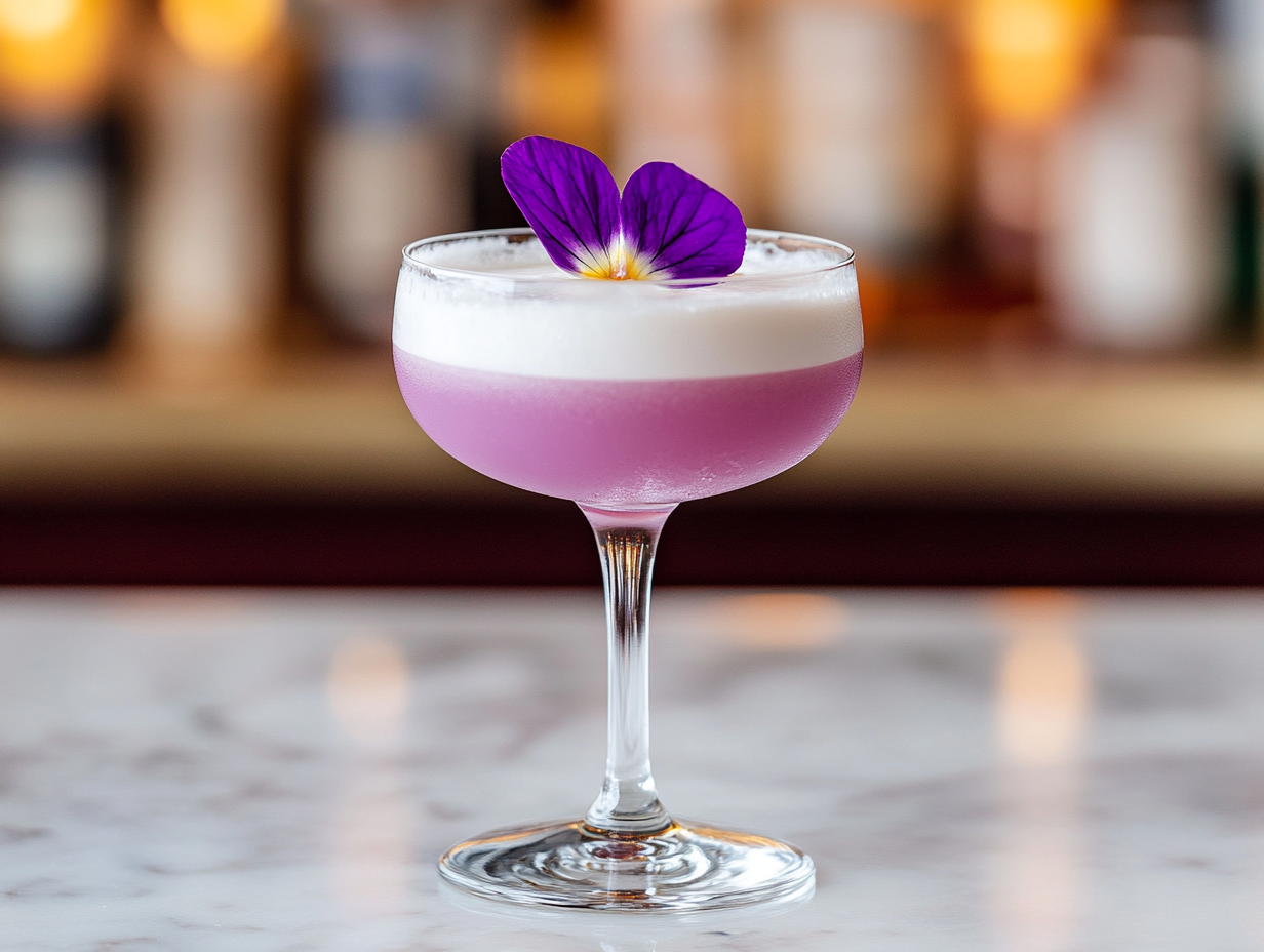 Butterfly Pea Flower Gin Sour