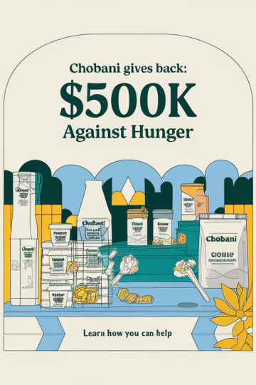 Chobani Donates $500K to Fight Local Hunger