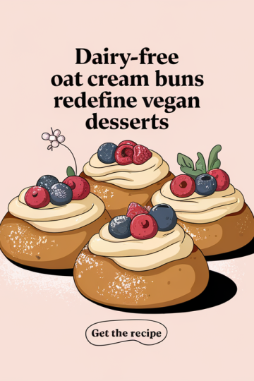 Dairy-Free Oat Cream Buns Redefine Vegan Desserts