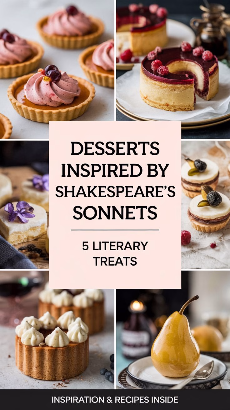 Desserts Inspired by Shakespeare’s Sonnets 5 Literary Treats