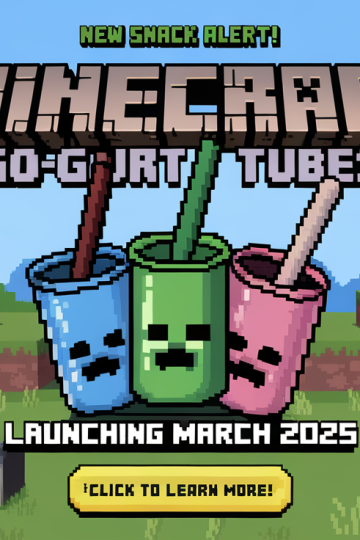 Minecraft Go-GURT Tubes Launch March 2025