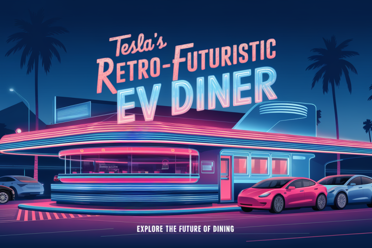 Tesla Launches Retro-Futuristic EV Diner in LA