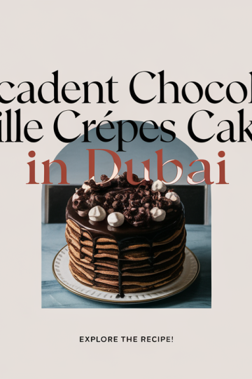 Lady M’s Dubai Chocolate Mille Crêpes Cake