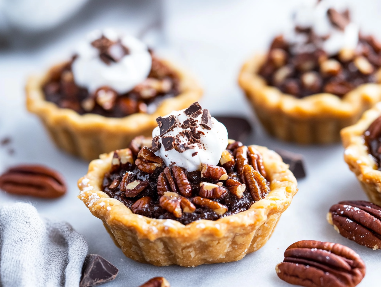 Mini Chocolate Pecan Pies