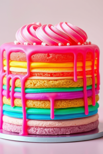Glow Up with an Easy Neon Layer Cake