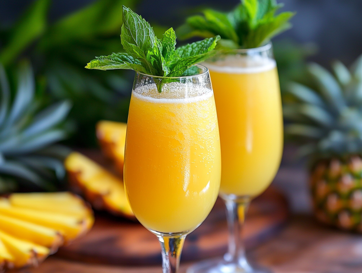 Pineapple Mint Mimosa