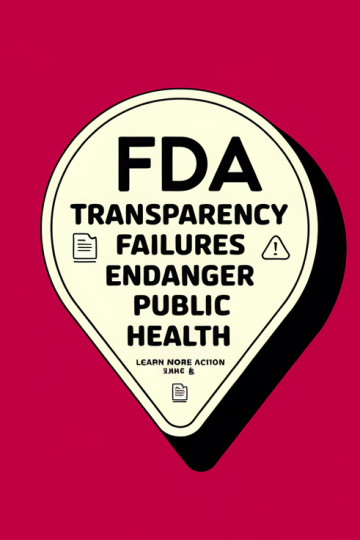 FDA Transparency Failures Endanger Public Health