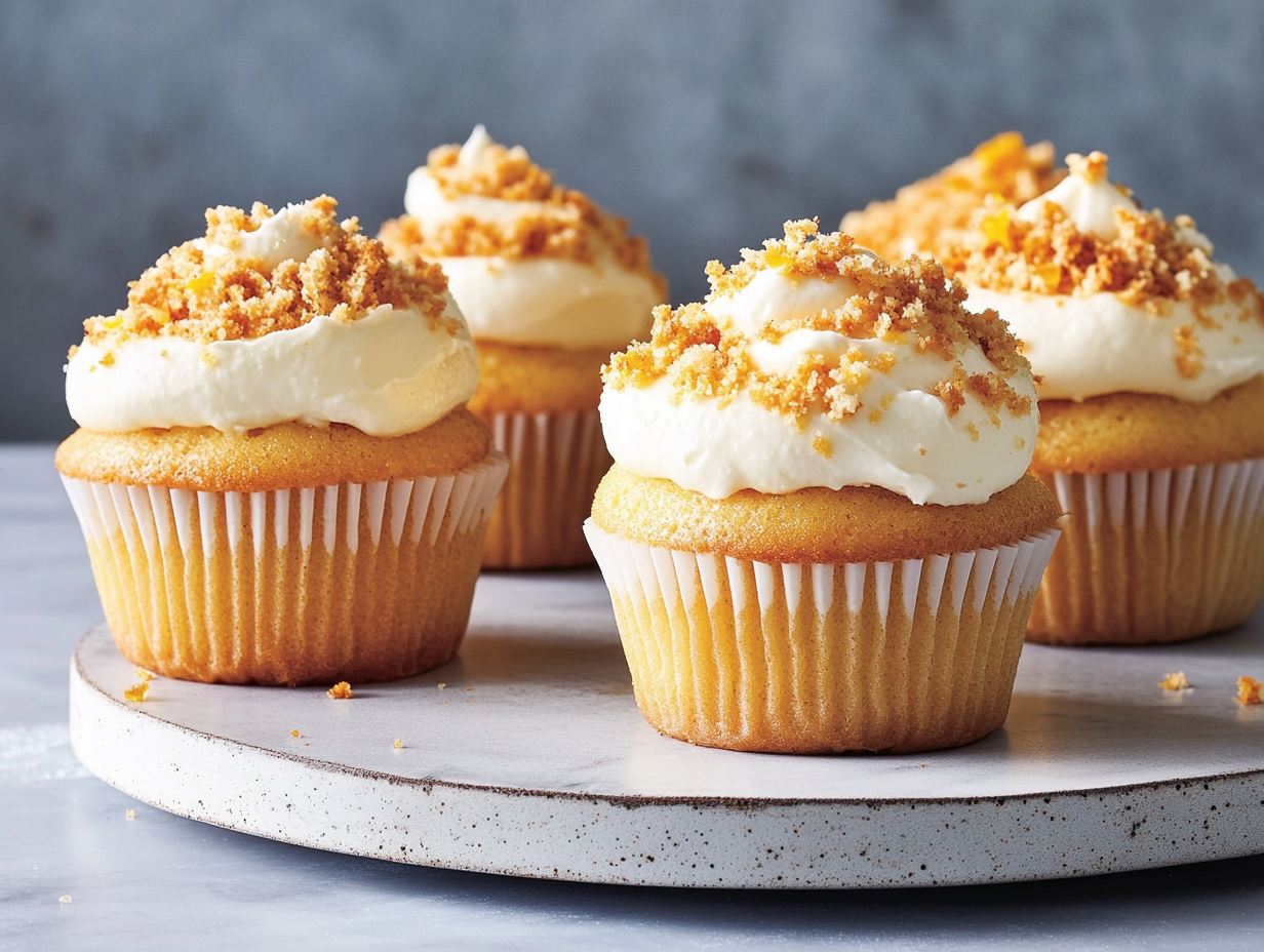 Ricotta-Orange Cupcakes with Buttercream Frosting