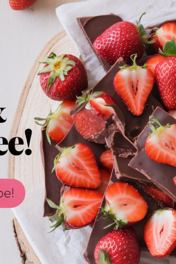 Strawberry-Chocolate Yogurt Bark Controls Blood Sugar