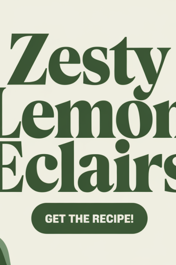 Zesty Lemon Eclairs Invigorate Spring Desserts