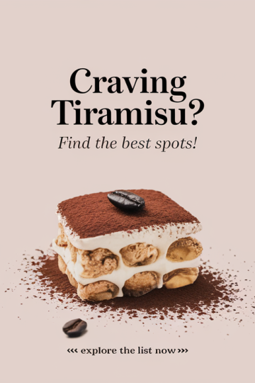 Best Tiramisu Spots in Delhi-NCR and Beyond