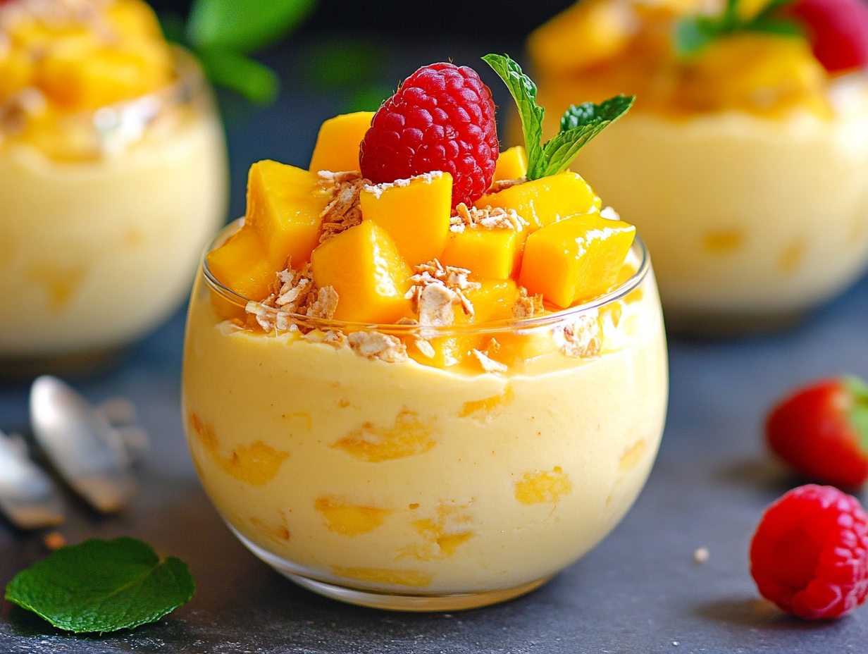 Tropical Mango Mousse Parfait