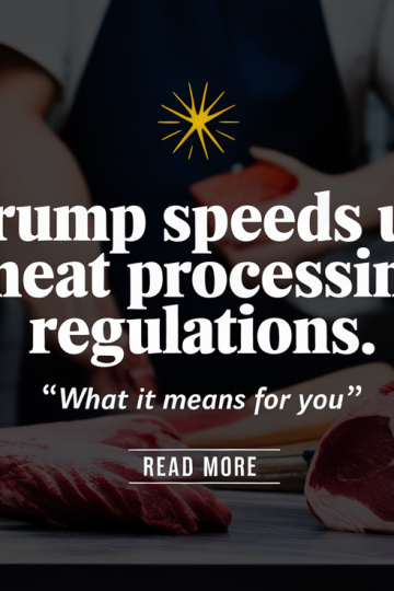 Trump Speeds Up Meat Processing Regulations