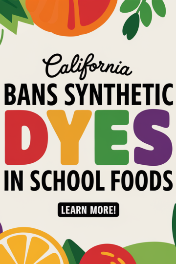California Bans Synthetic Dyes in School Foods