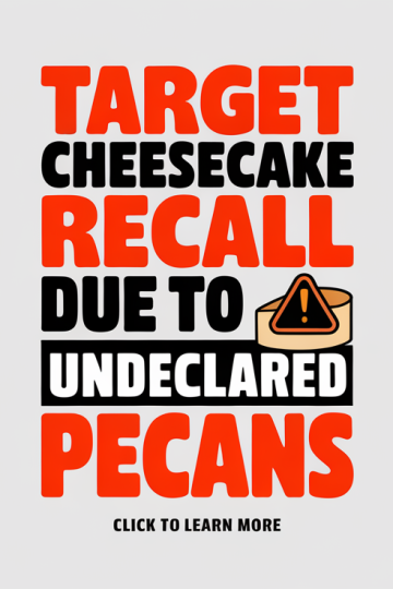 Target Cheesecake Recall Due to Undeclared Pecans