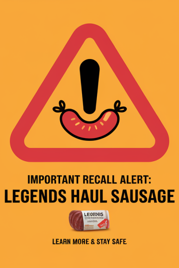 Legends Haul Sausage Recall Due to Undeclared Wheat