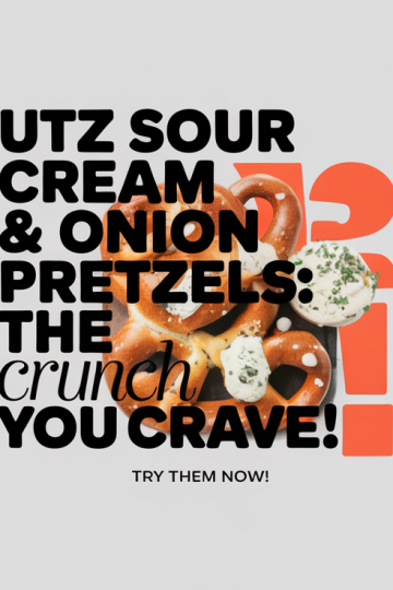 Utz Launches Sour Cream & Onion Pretzels