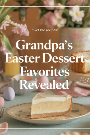 Grandpa's Easter Dessert Favorites Revealed