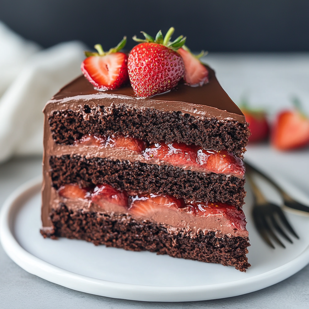 Chocolate Strawberry Cake