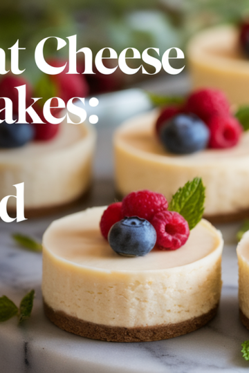 Mini Goat Cheese Cheesecakes Elegant Bite-Sized Dessert
